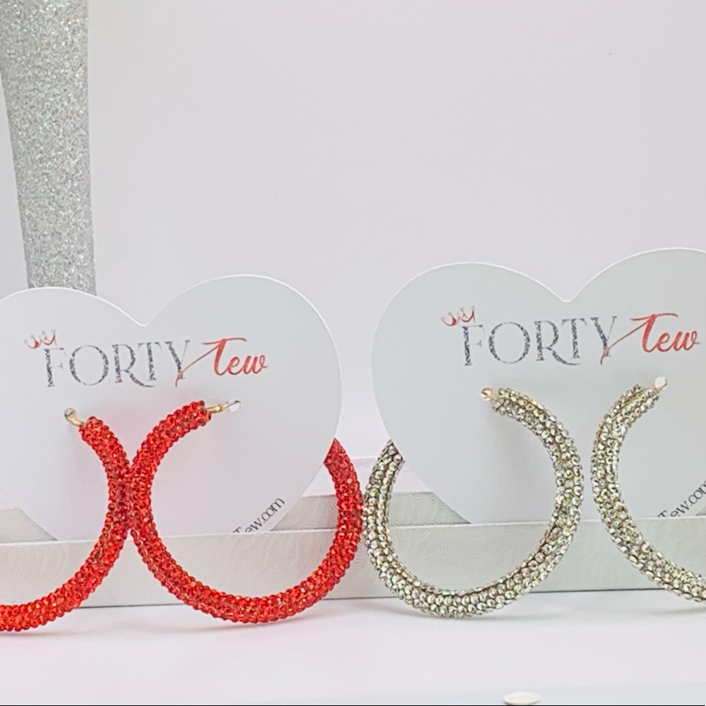 Bling Hoop Earrings